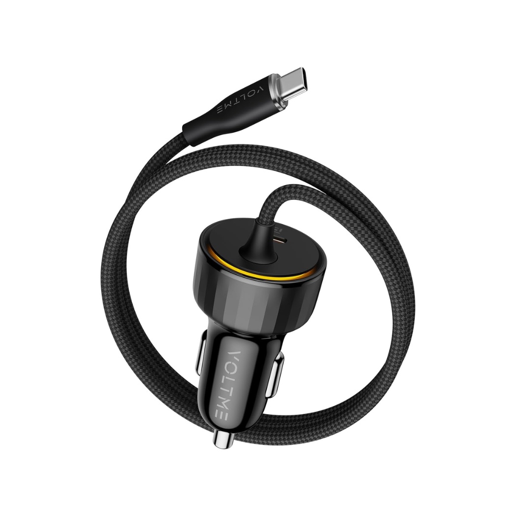 Voltme Cazo 60W Car Charger- Built-in 1.2m USB-C Cable