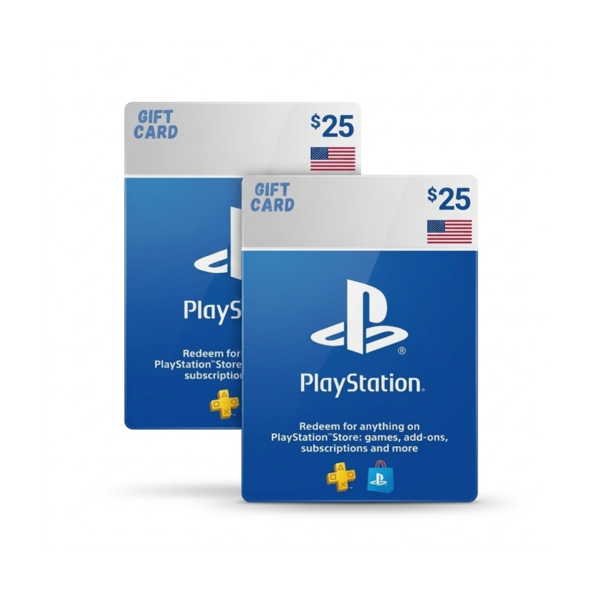 PlayStation Gift Card 25 USD – 2 Pieces(For USA Account)