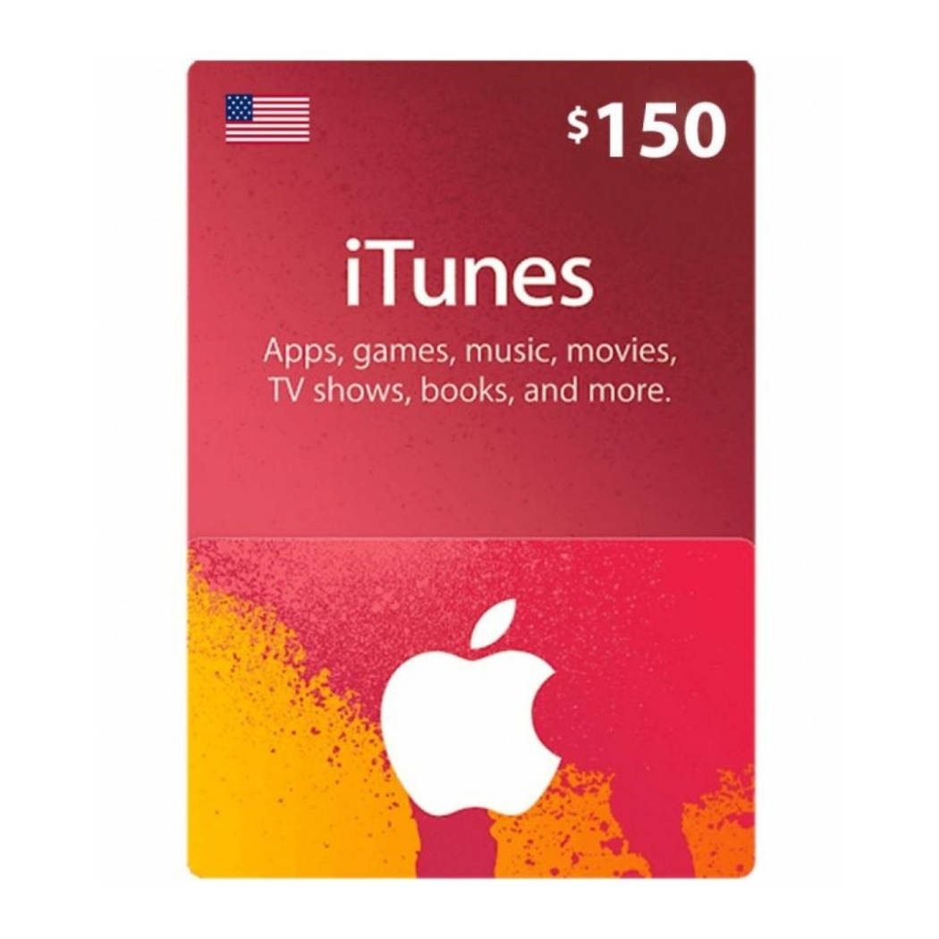 Itunes Gift Card 150 Usd (Usa)