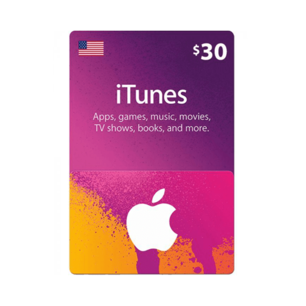 Itunes Gift Card 30 Usd (Usa)