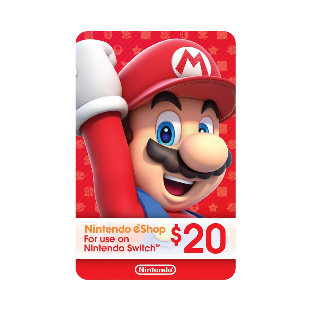 Nintendo Eshop Digital Gift Card – 20 Usd (Usa)