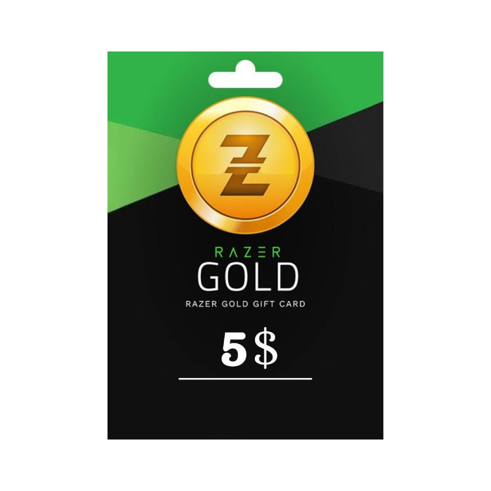 Razer Gold Digital Gift Card 5 USD – USA