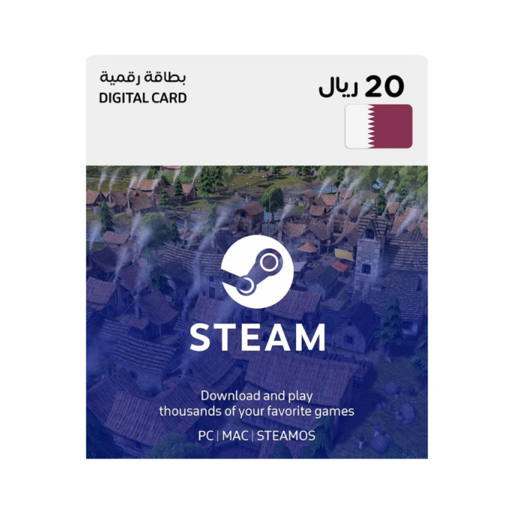 Steam Digital Gift Card – 20 QAR (Qatar)