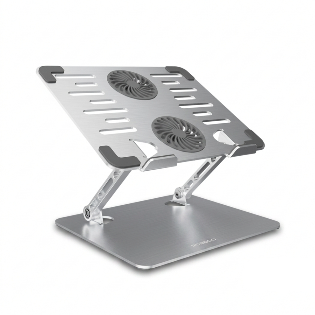 Porodo Aerodesk Cooling Laptop Stand with Adjustable Height