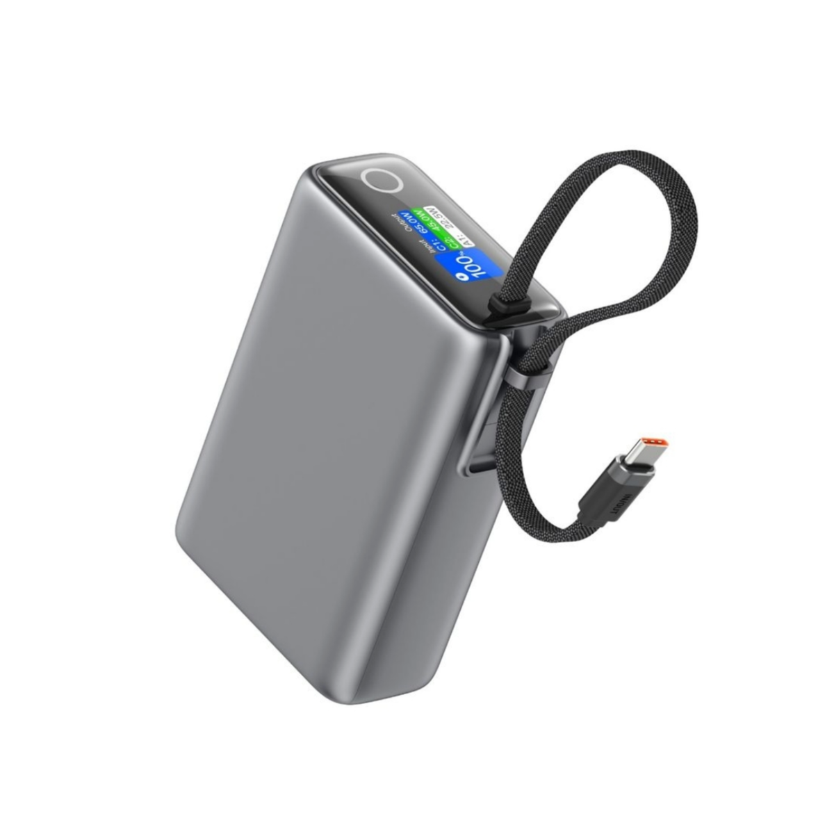 Green Lion 20000mAh 65W PD Laptop Power Bank with Built in USB-C Cable